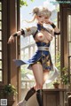 Hentai - Graceful Power in Indigo Attire Set.1 20250216 Part 8