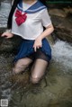 Coser @ 白 烨 Vol.013: 湿身 JK 水下 版 (98 photos)